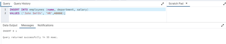 Postgresql Insert Into Table Postgresql Tutorial
